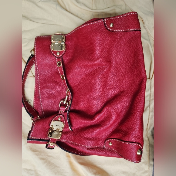 La Bottega Red Purse - Picture 1 of 7